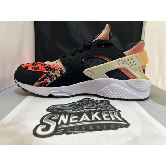Nike Air Huarache Run PA Black/Light Bone-Hot Lava-White -705008 006 Men's size - Picture 1 of 10